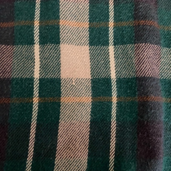 Toad&Co Dually Plaid Flannel Shirt Organic Cotton Size XL Double Layer Green - Picture 13 of 13